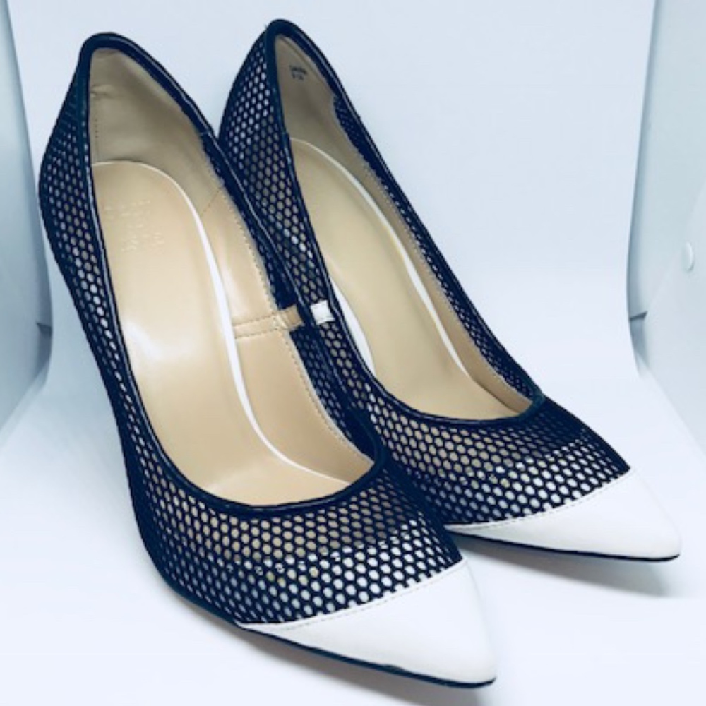 High heel stiletto net shoes